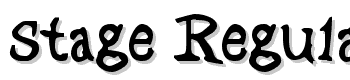 Stage-Regular font